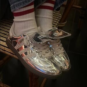 Adidas Wales Bonner Metallic Silver Sneakers
